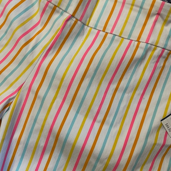 NWT Crown and Ivy Kardi striped ankle pants sizes 16W - Picture 2 of 5